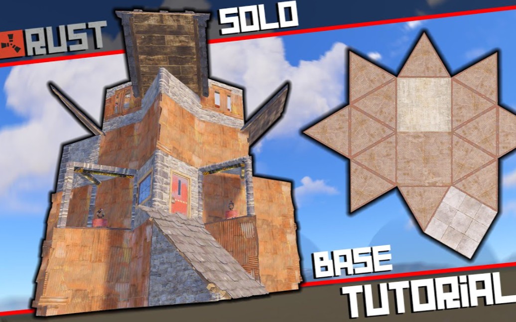 【腐蚀rust】简单&可防御的2x1独狼基地设计_网络游戏热门视频