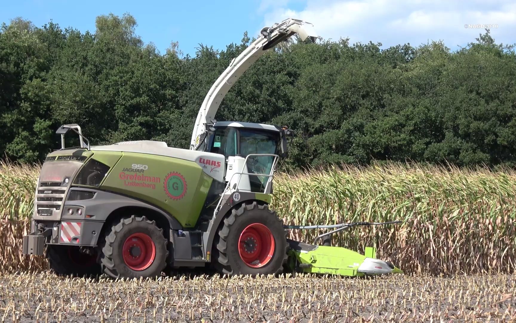 [图]承包商 Grefelman 用他们的新 Claas Jaguar 950 (2022) 切玉米