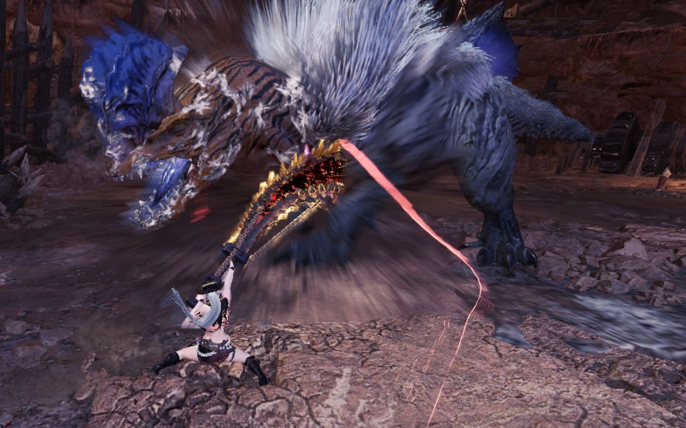 怪物猎人世界冰原 太刀m4雷颚龙4分57秒