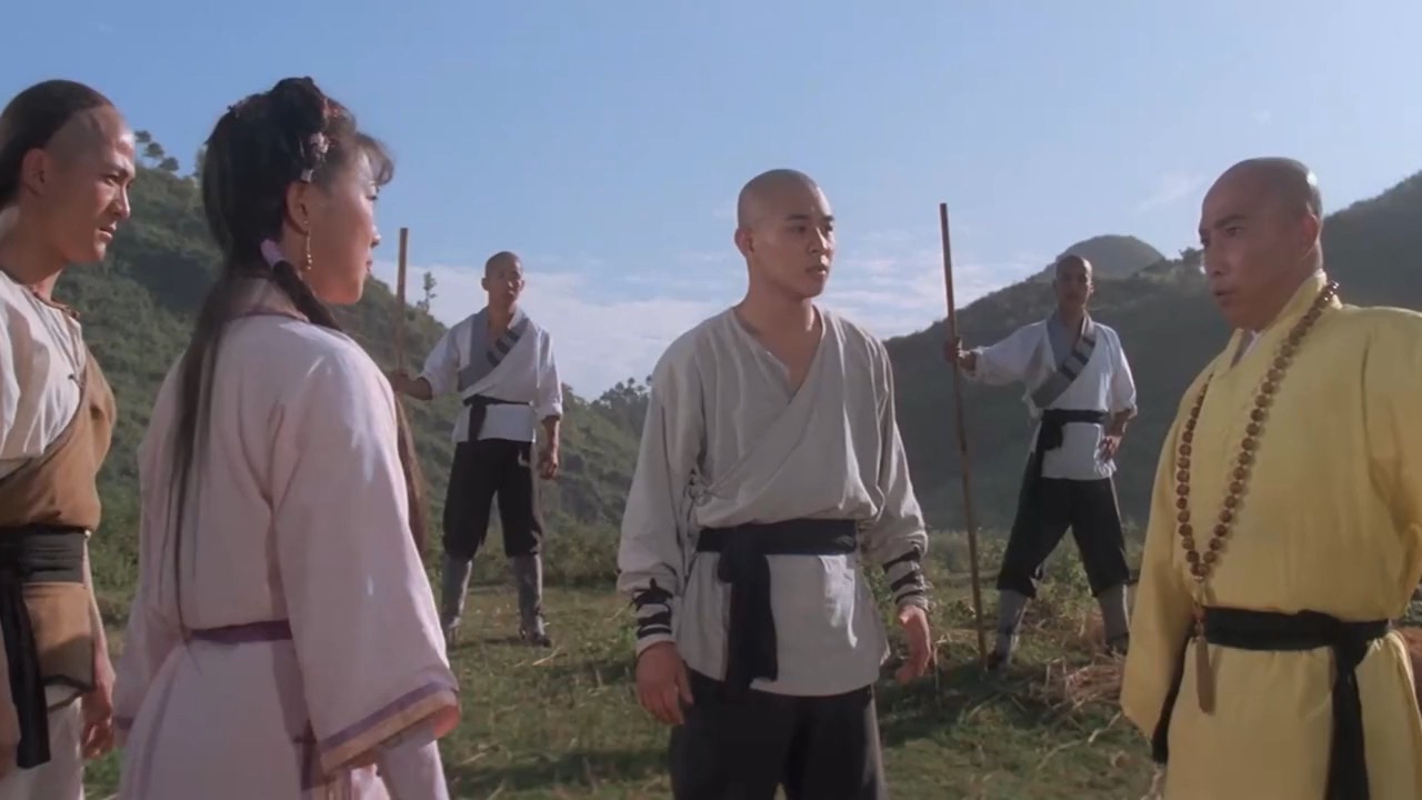 和尚自创瓦片烤蛇肉,李连杰和前妻合作的功夫电影《南北少林》