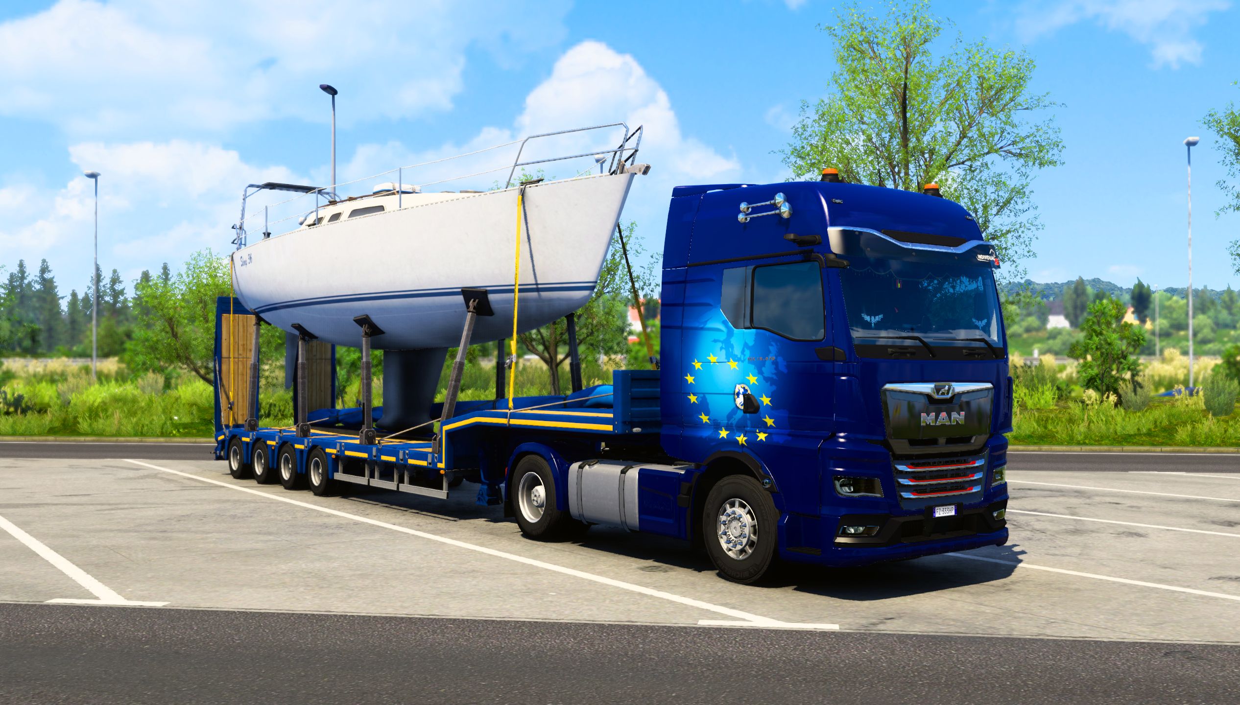 【欧洲卡车模拟2】promods&rusmap&southern region | 有惊无险到达