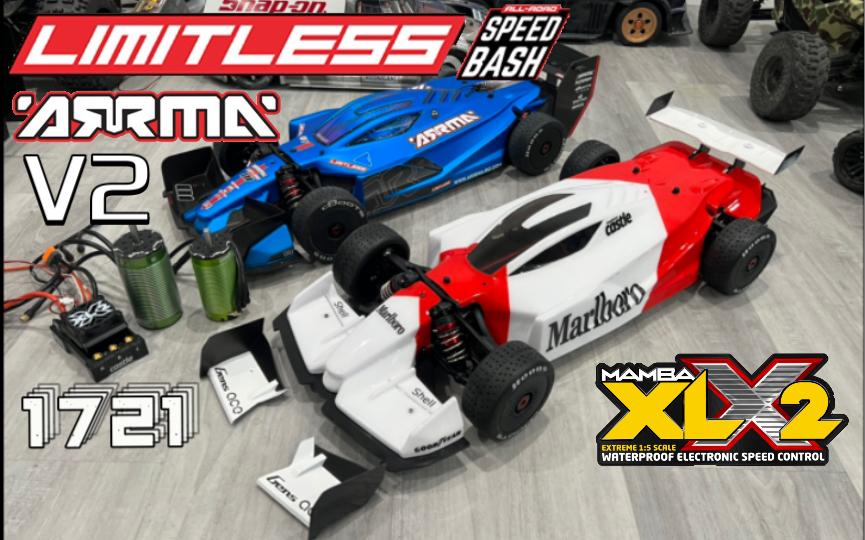 最新ARRMA limitless v2开箱 v1对比 电设选择,280kph +挑战 , 致敬塞纳f1万宝路配色制作哔哩哔哩bilibili