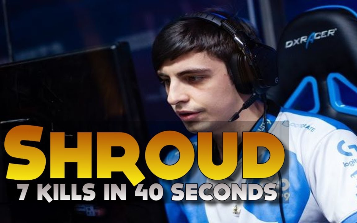 【大逃杀高能集锦】shroud40秒七杀 pubg直播高能集锦-best of pubg