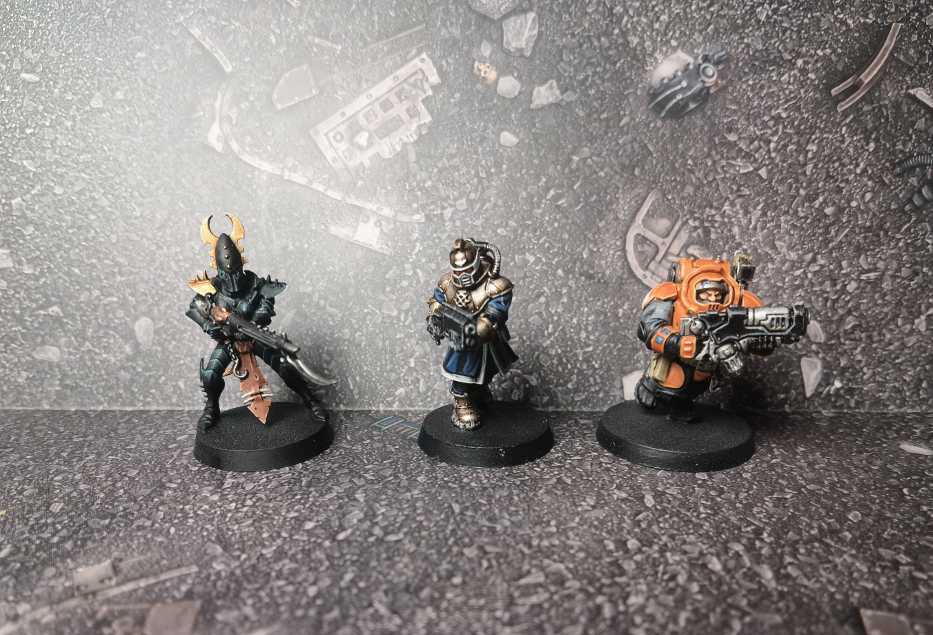 【手办王/战锤40k/涂装】精灵,矮人,人类,但是40k