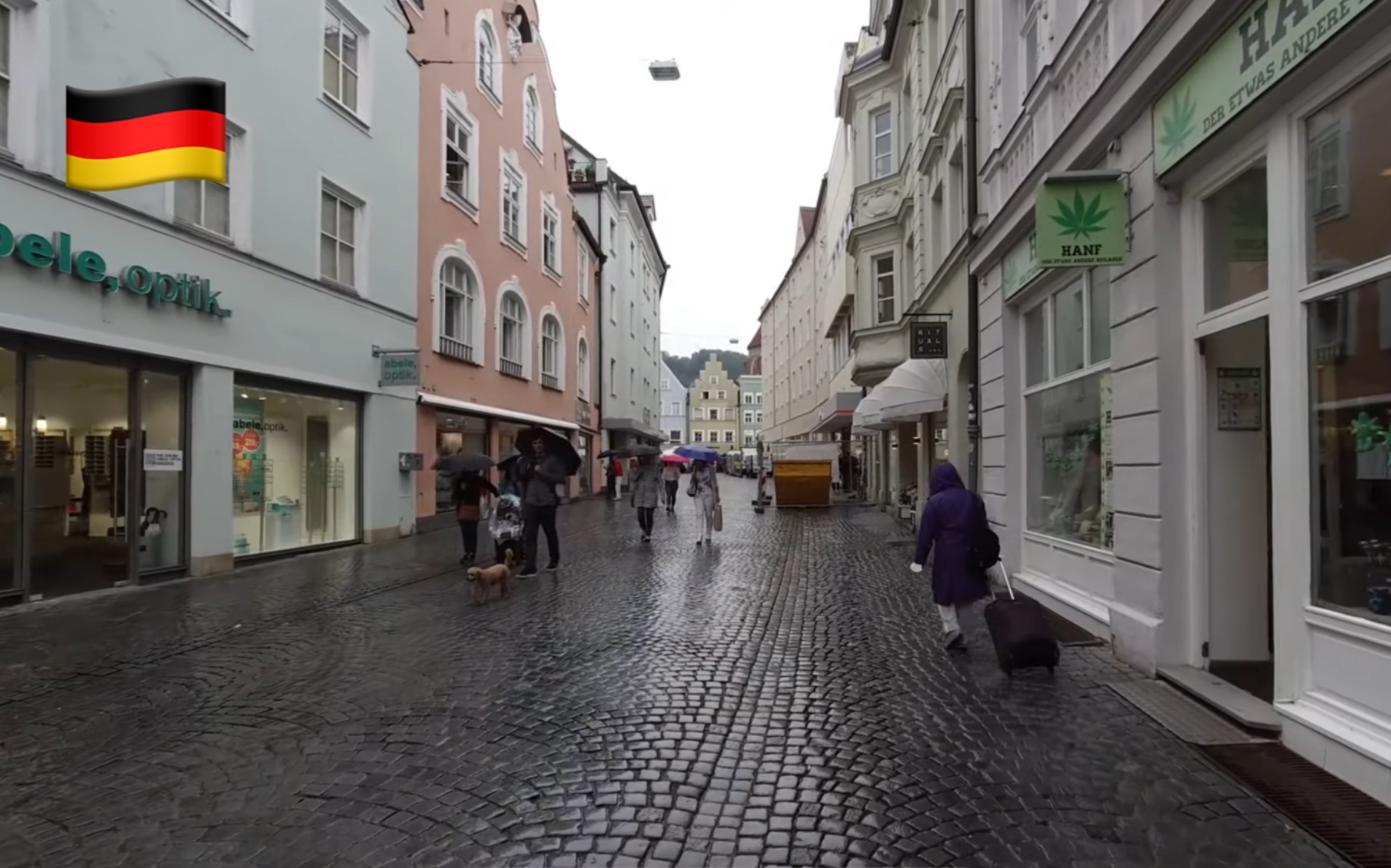 【超清】8月雨天漫步游德国兰茨胡特(Landshut)|下巴伐利亚行政区的首府 拍摄日期:2022.8.31哔哩哔哩bilibili