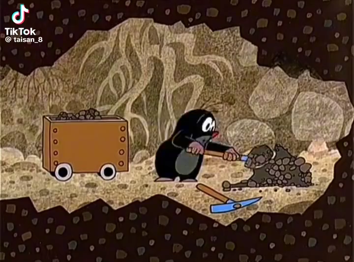 土拨鼠 ,儿时动画片,挖矿,充满儿时的欢声笑语,呼哈,你儿时的看过最