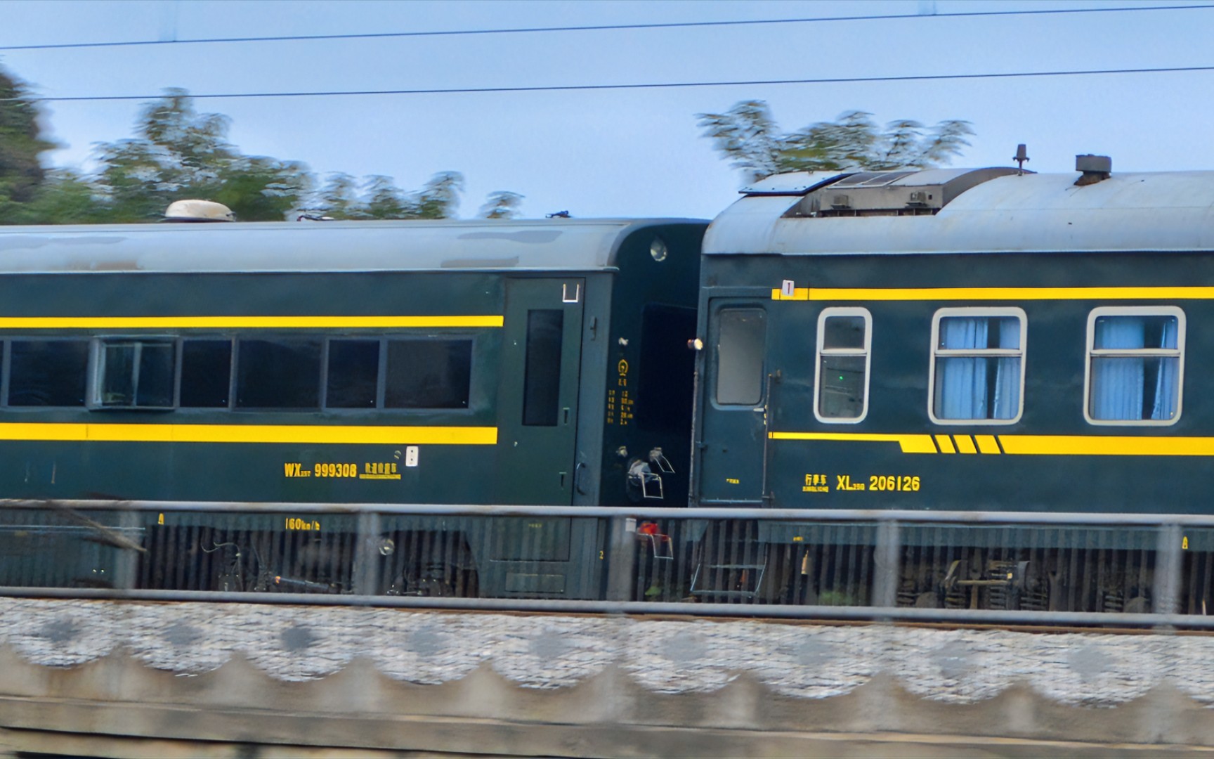 【铁道摄影】k237列尾附挂,wx25t 999308 轨道检查车