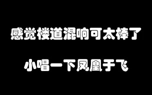 下载视频: 在宿舍楼道清唱《凤凰于飞》应该不会有人发现吧