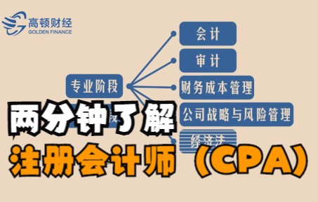 两分钟了解注册会计师(CPA)哔哩哔哩bilibili