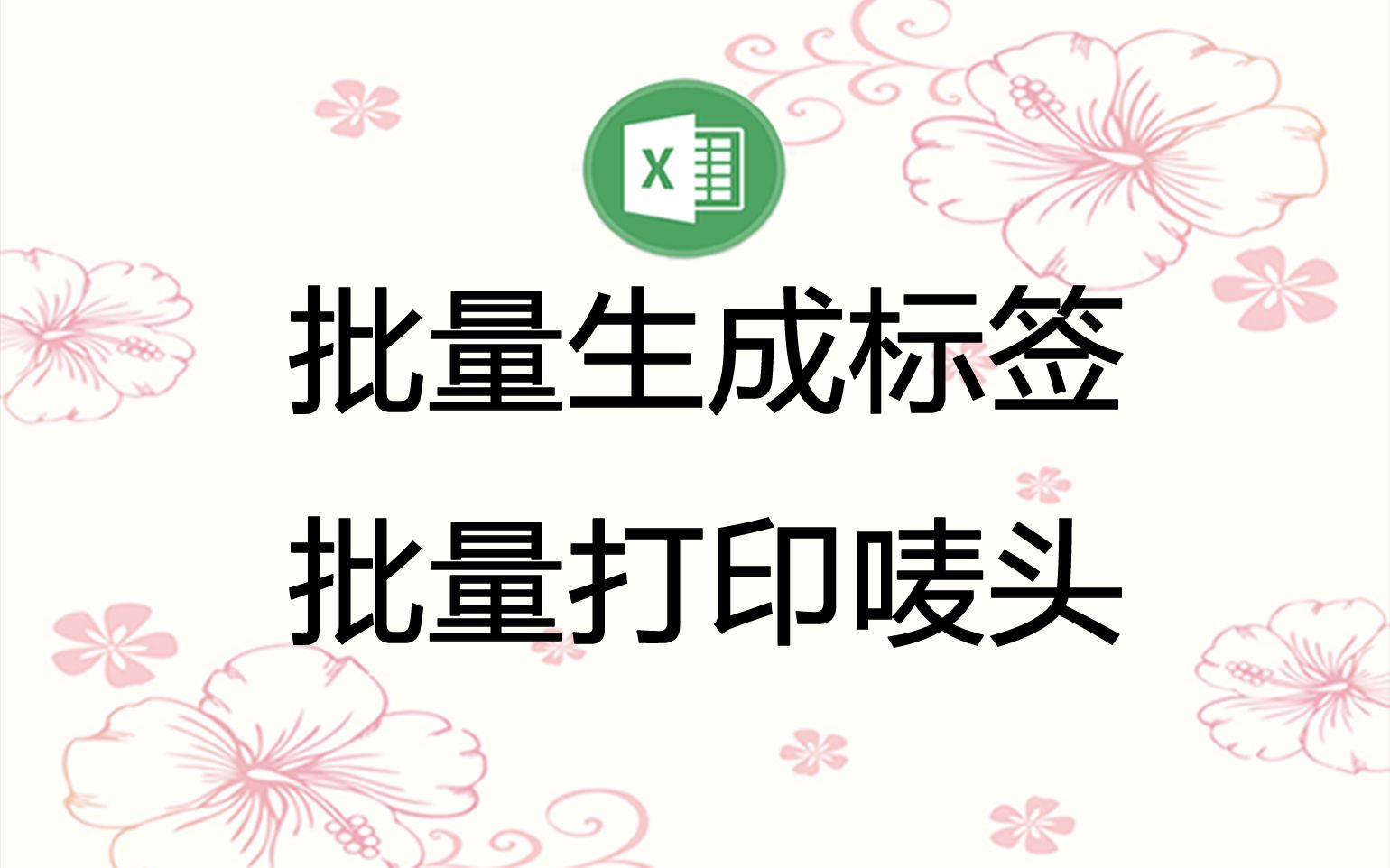 批量生成标签,批量打印唛头,工厂出货的必备神器,提升效率千倍.Excel插件,罗刚君哔哩哔哩bilibili