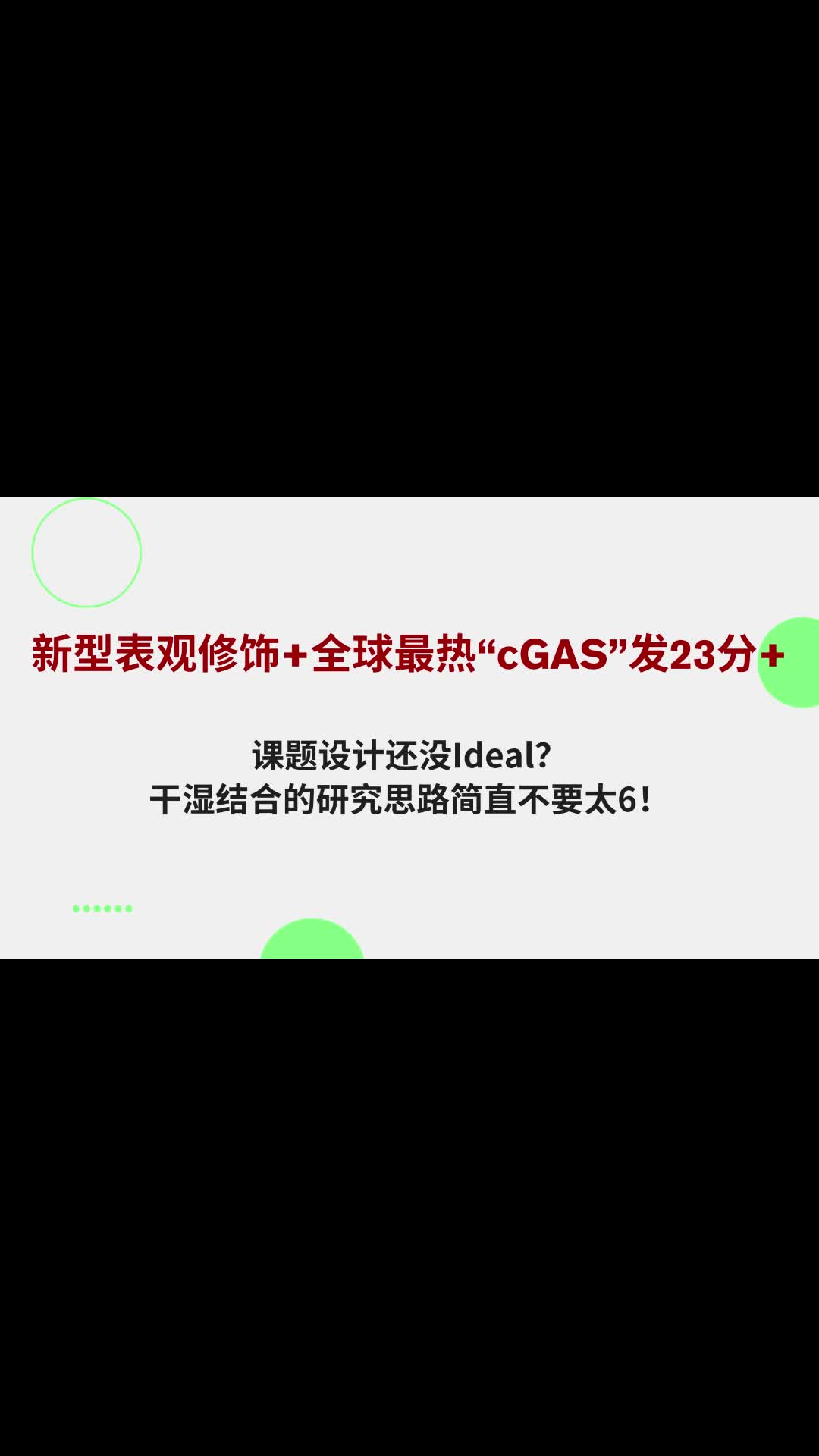 课题设计没Ideal?新型表观修饰发23+!干湿结合的研究思路哔哩哔哩bilibili