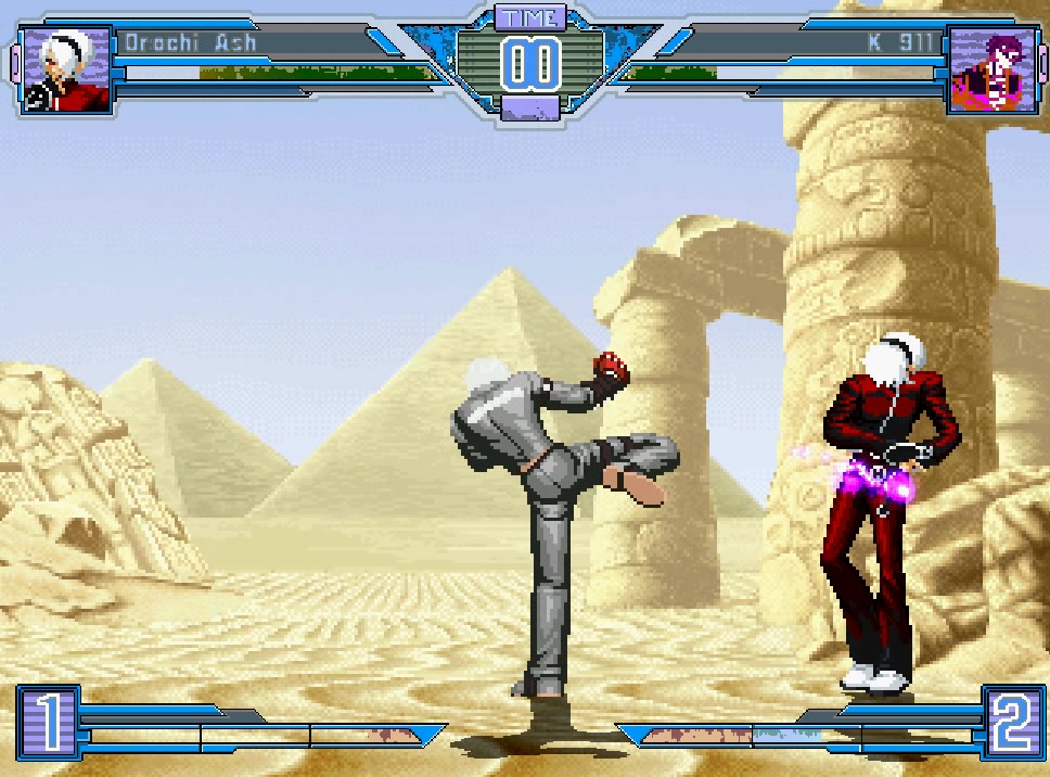 [拳皇mugen]orochi ash vs k 911