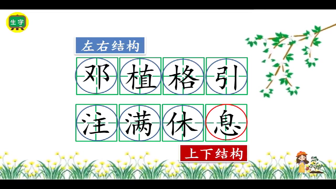 [图]小学语文二年级语文下册同步生字精讲 部编版统编版 小学二年级语文下册语文