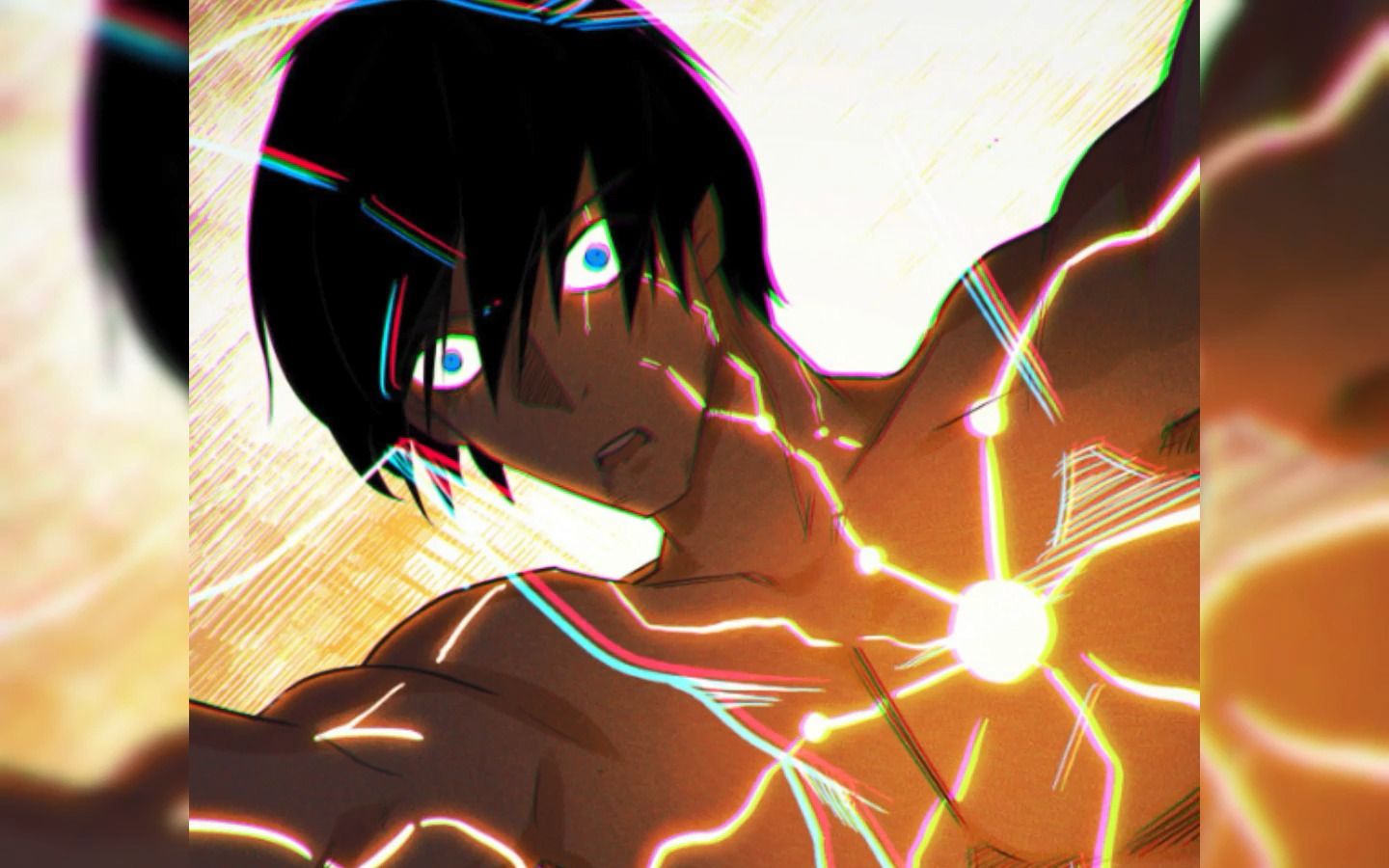 注意看,这个小可爱眼冒红光,面露獠牙