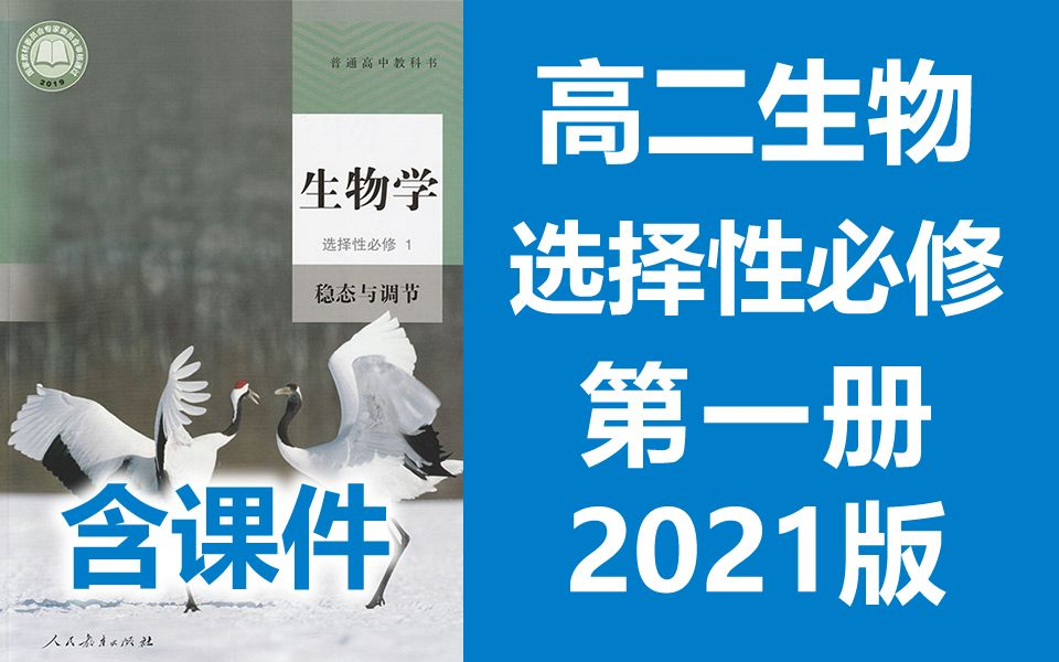 高二生物 选择性必修一 稳态与调节 2021新人教版 部编版统编版高中生物必选一生物2019新教材新课标高二生物上册生物学(教资考试)哔哩哔哩bilibili