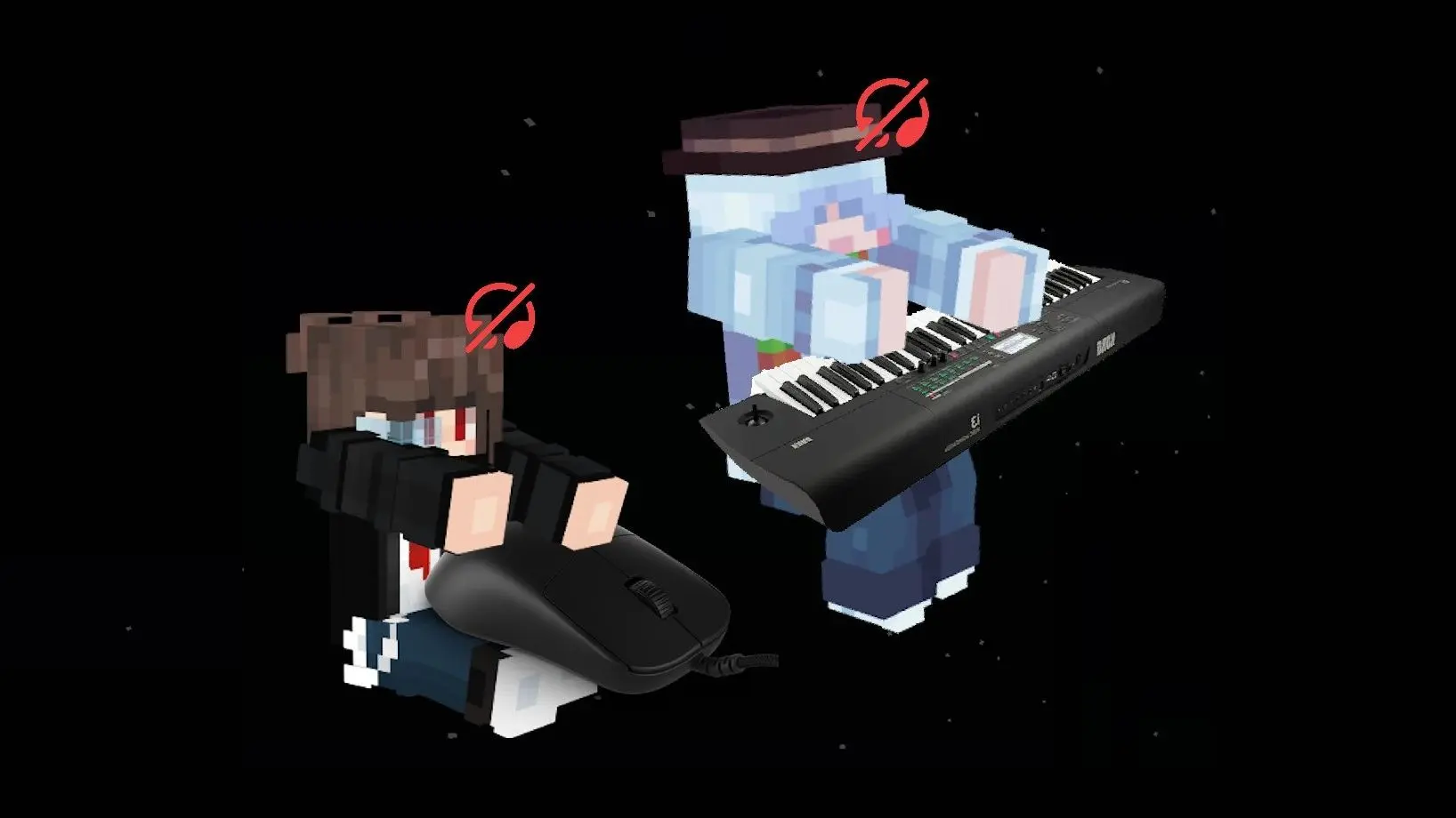 Aximity Minecraft hackingnoises和beefsalad的无麦一人鼠标一人键盘挑战_哔哩哔哩bilibili