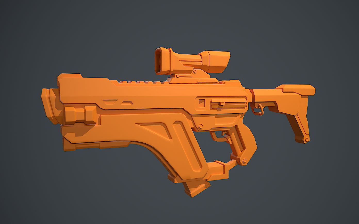 【3dmax建模】次世代枪械高模制作,超详细建模思路技巧讲解