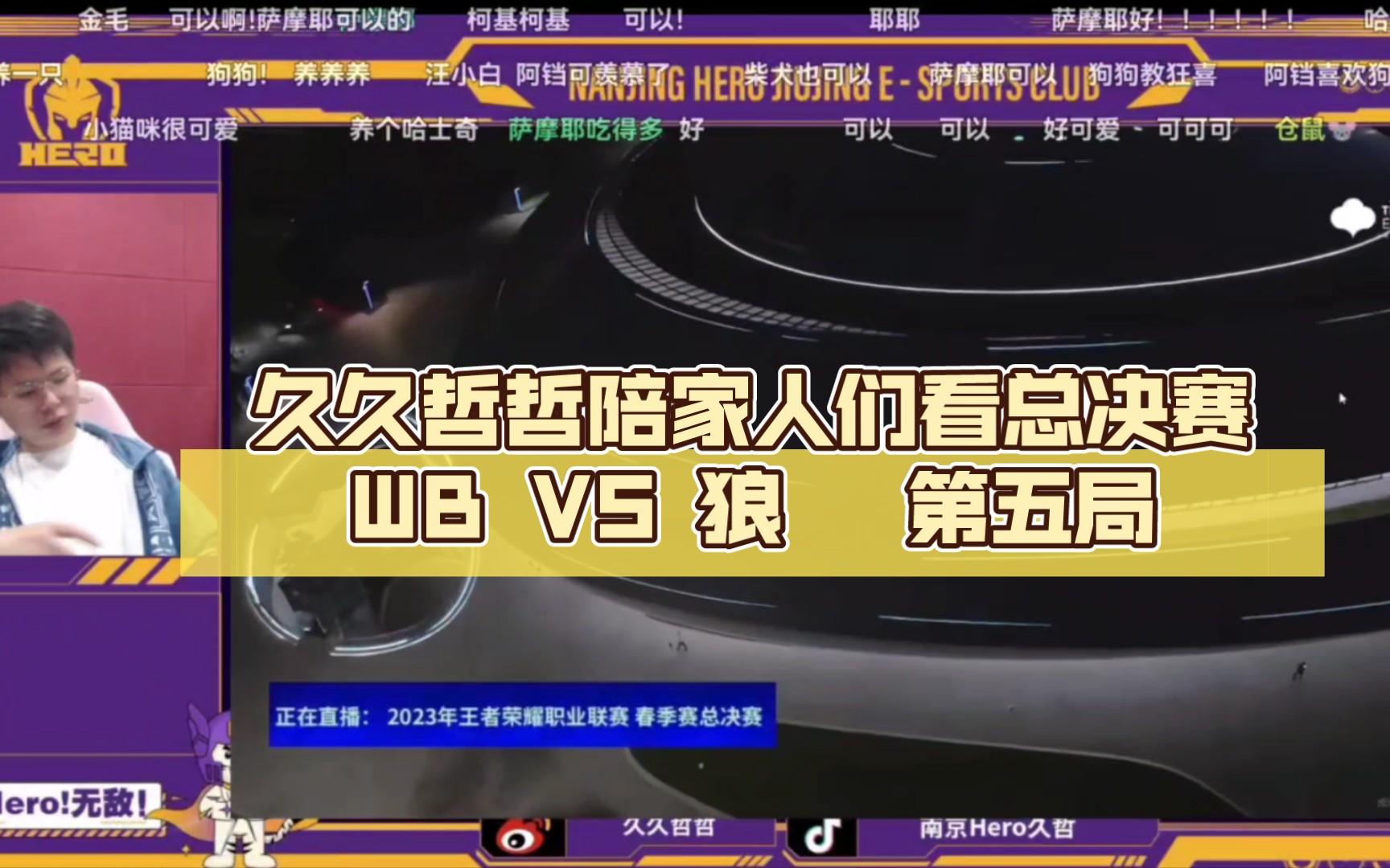 【久哲二路解说弹幕版】久久哲哲陪家人们看总决赛 北京WB VS 重庆狼队 第五局哔哩哔哩bilibili游戏解说