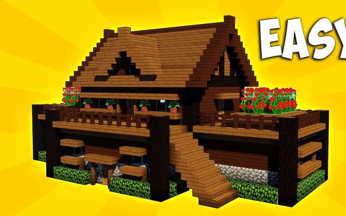 建筑教程教你建造一个小型的生存向别墅