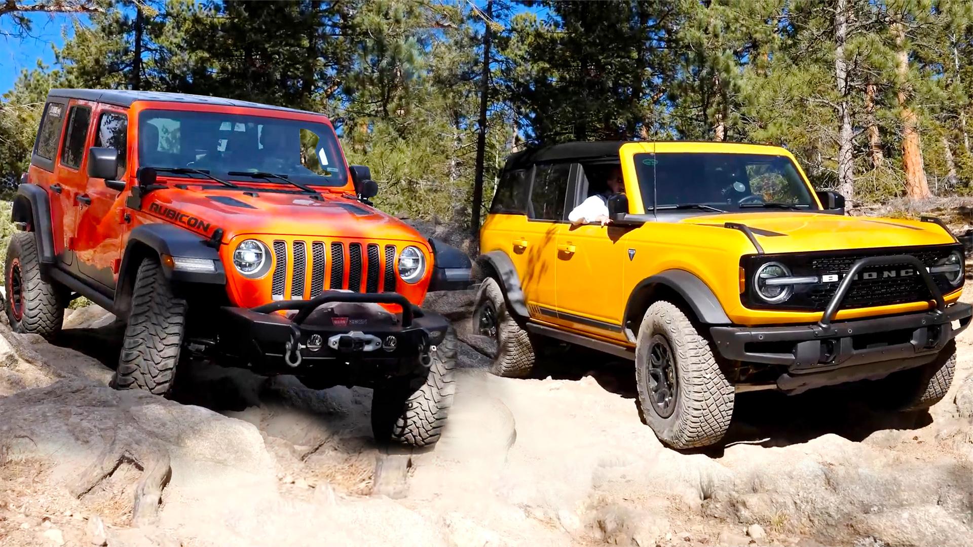 牧马人越野对比福特bronco烈马,牧马人的越野光环将被夺走?