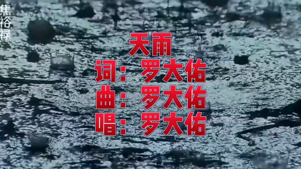 罗大佑 天雨哔哩哔哩bilibili