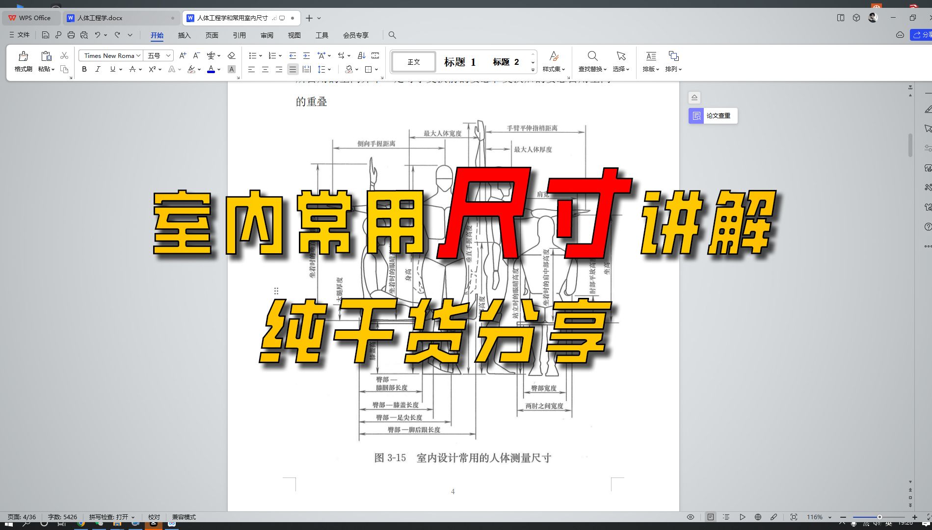 人体工程学和室内常用设计尺寸讲解, 室内设计小白必看哔哩哔哩bilibili