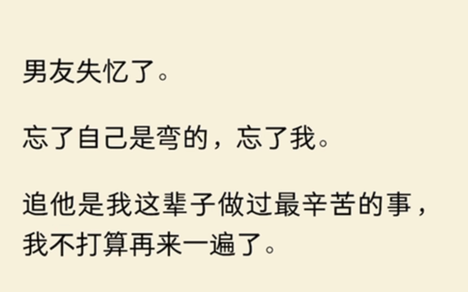 追他是我這輩子做過最辛苦的事,我不打算再來一遍了.