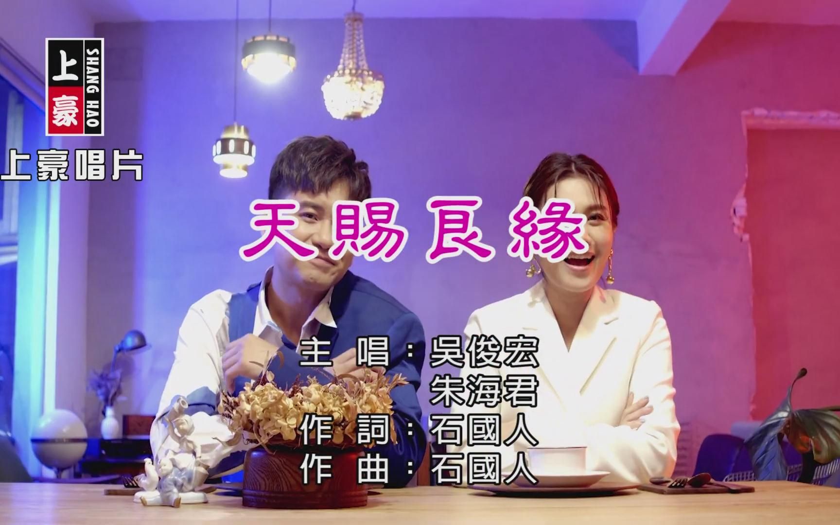 吴俊宏VS朱海君天赐良缘(KTV导唱字幕)哔哩哔哩bilibili