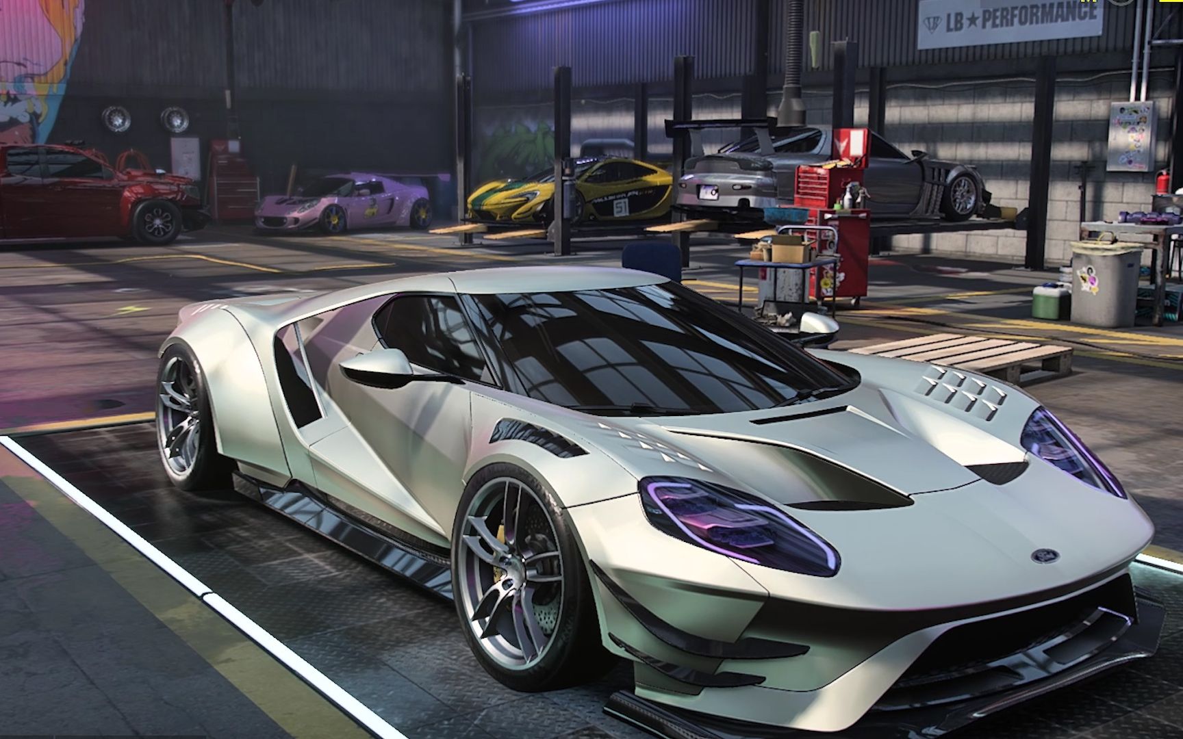 极品飞车21:福特gt"17款,1132匹,2秒破百 这颜值,大爱!