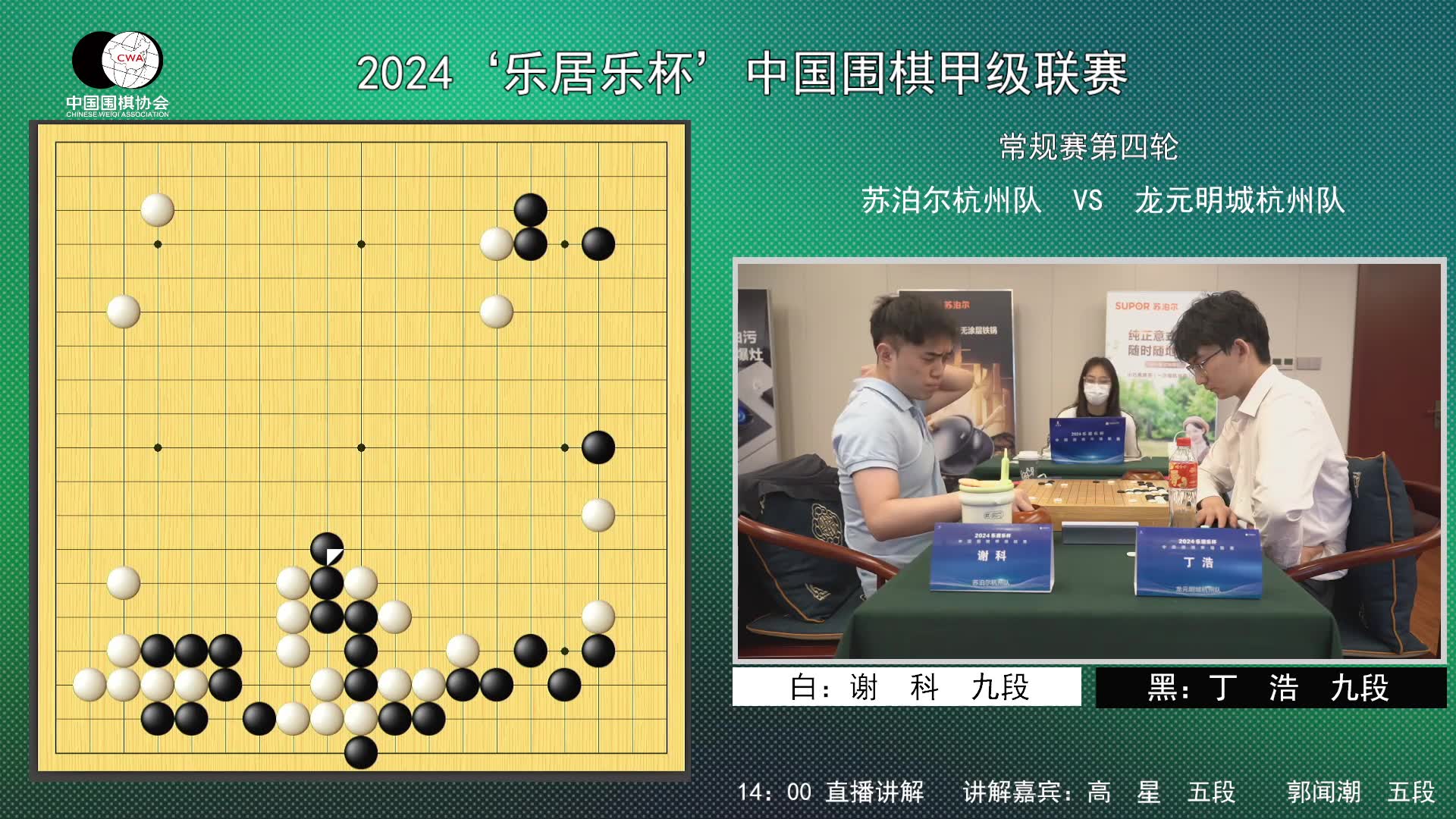 20240610 中国围棋协会 2024乐居乐杯中国围棋甲级联赛第四轮 直播回放哔哩哔哩bilibili