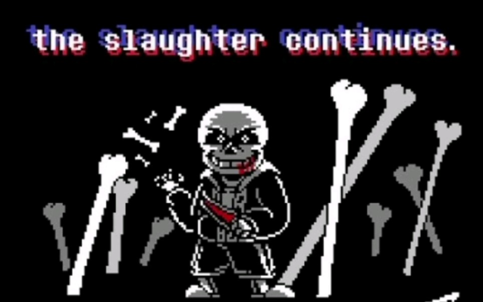 [图][ 传说之下 最后的呼吸 第二阶段 ]Undertale Last Breath | The Slaughter Continues (Italysized)