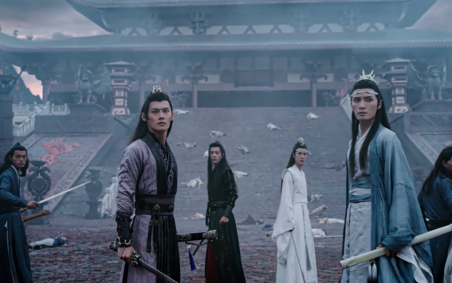 【陈情令】1080p/忘羡22cut·6魏无羡和蓝湛等人进攻不夜天(中)_哔哩
