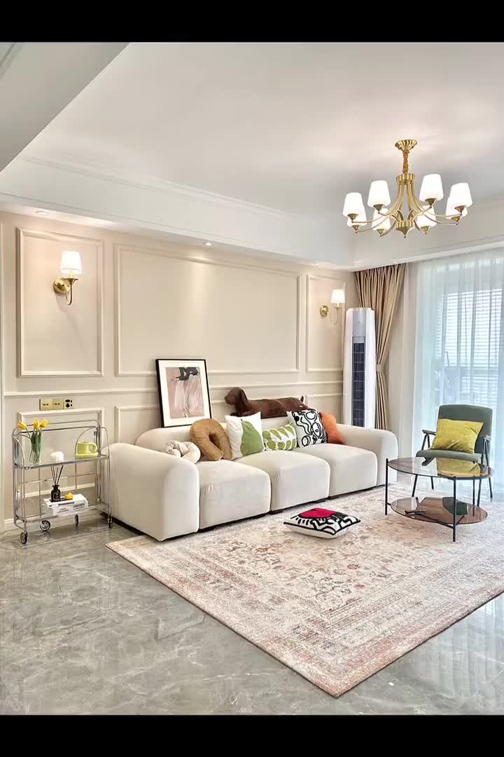 主卧背景墙刷珊瑚色颜色不会过于粉嫩又可以满足少女心搭配铁47420