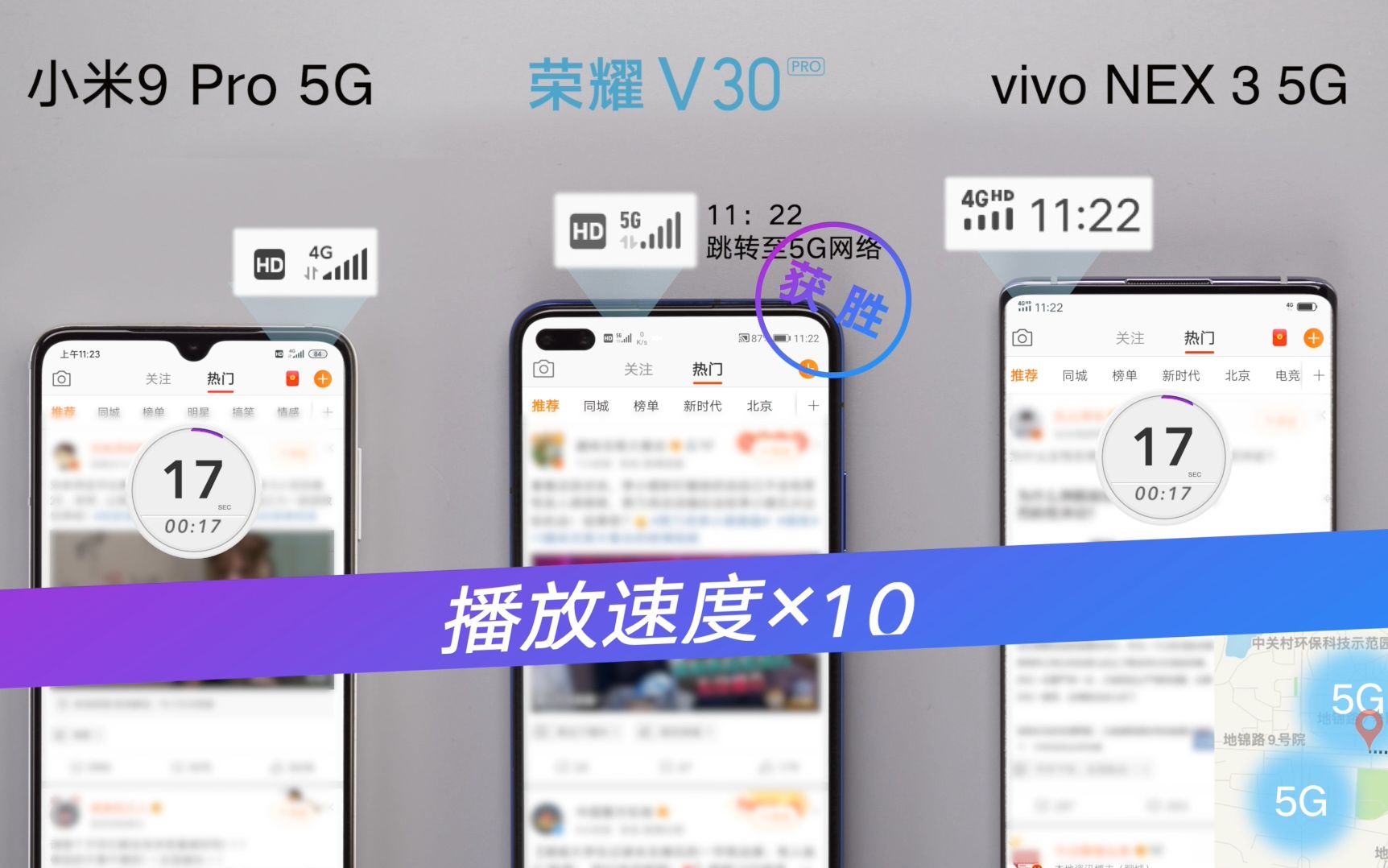 5G手机搜信号谁最强?荣耀V30实力吊打小米9PRO、vivo NEX3哔哩哔哩bilibili