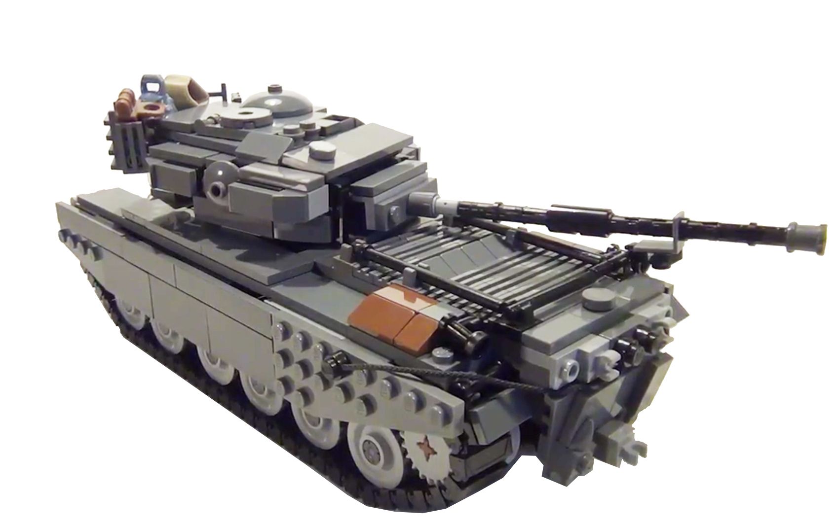 乐高moc作品 英国centurion百夫长 7/1 坦克 拼搭指南