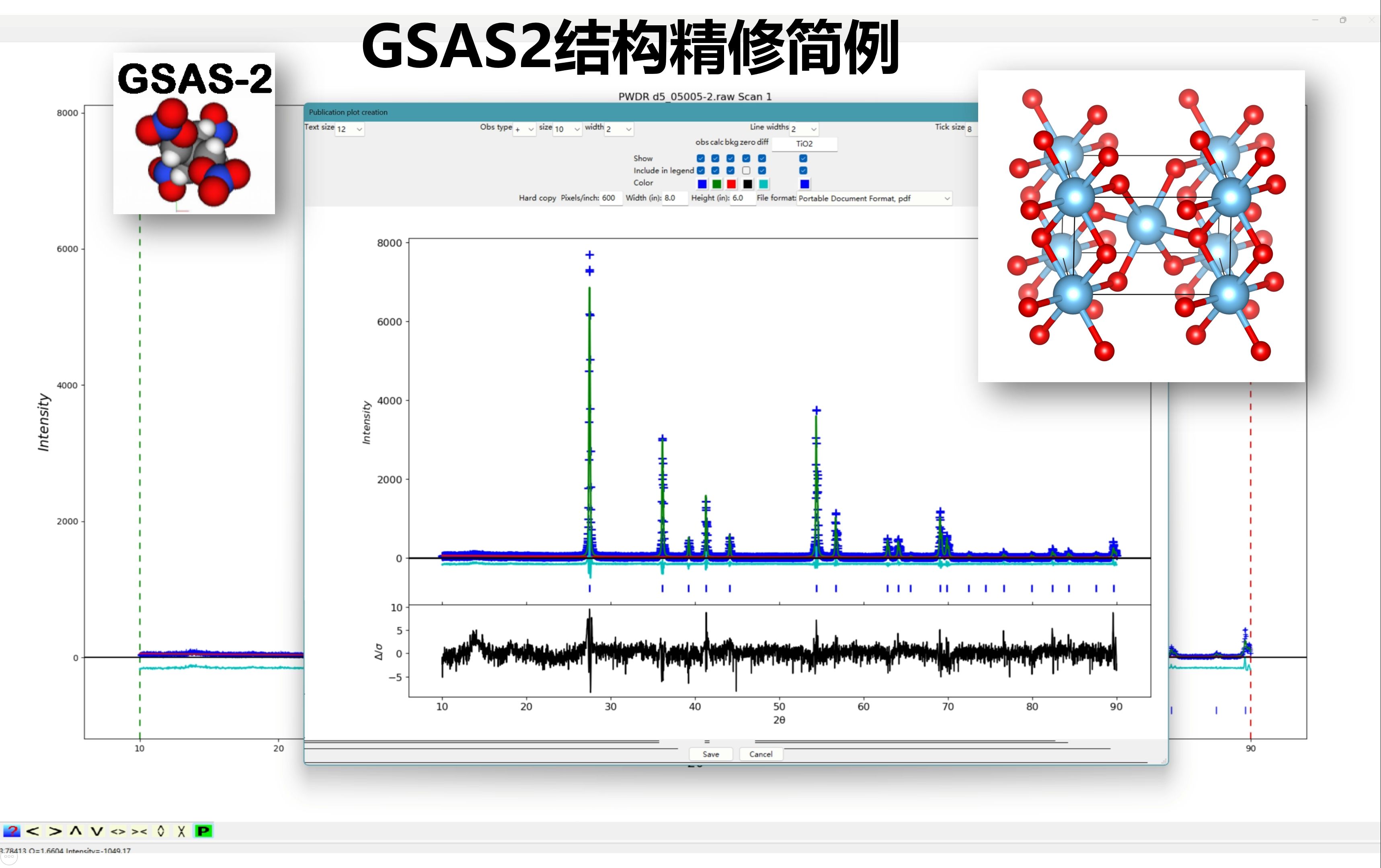 GSAS2 Rietveld晶体结构精修简例哔哩哔哩bilibili