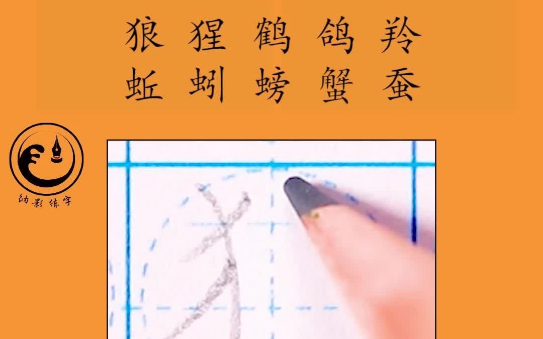 小学生二年级上册识字表同步书写讲解示范课文语文园地八 硬笔书法 小学生练字 小学生规范字 同步练习字帖 铅笔书写 钢笔书写哔哩哔哩bilibili