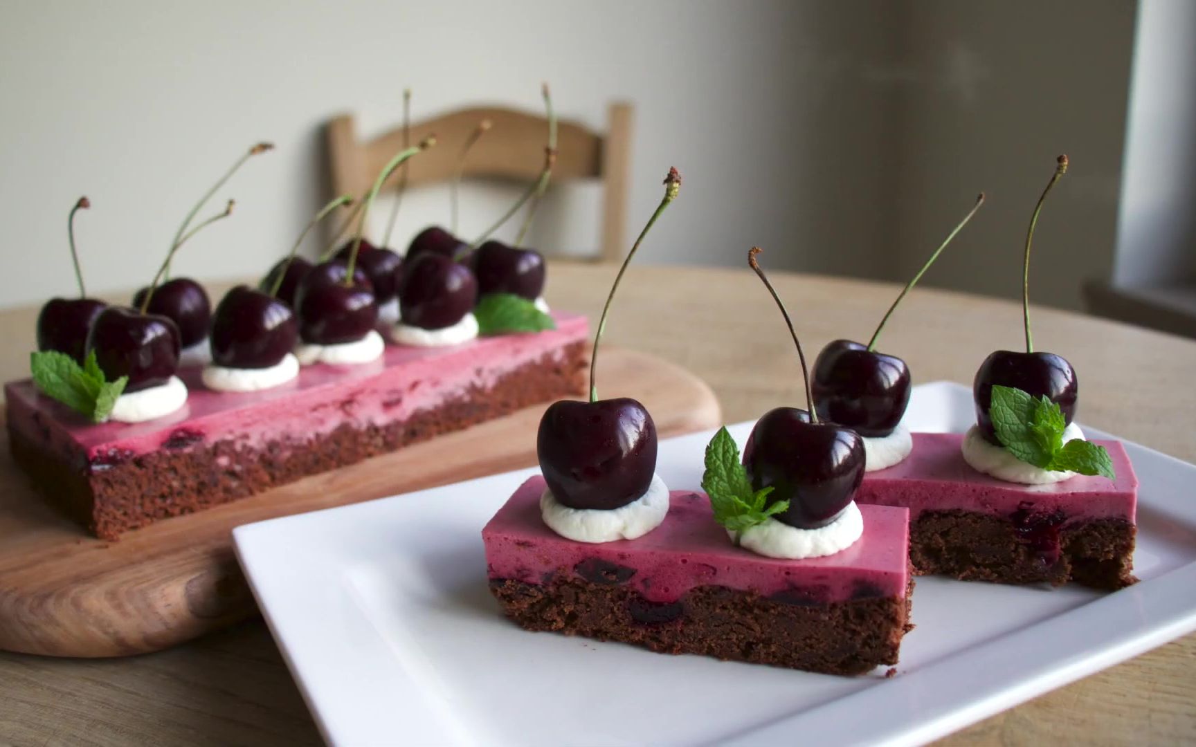 lessensciel车厘子巧克力慕斯蛋糕howtomakeg09teauauchocolatet