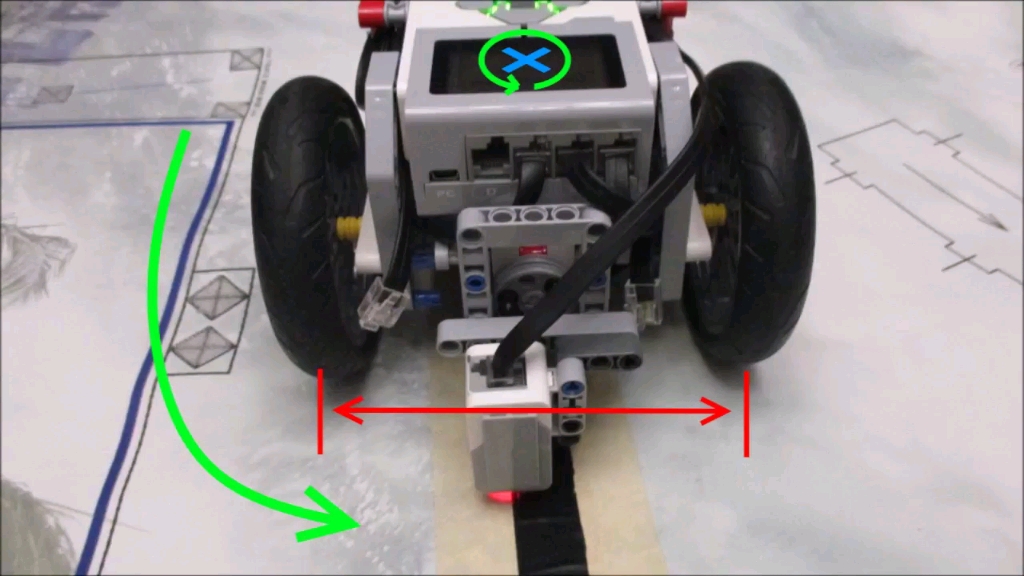 乐高EV3巡线中颜色传感器安装的最佳位置哔哩哔哩bilibili