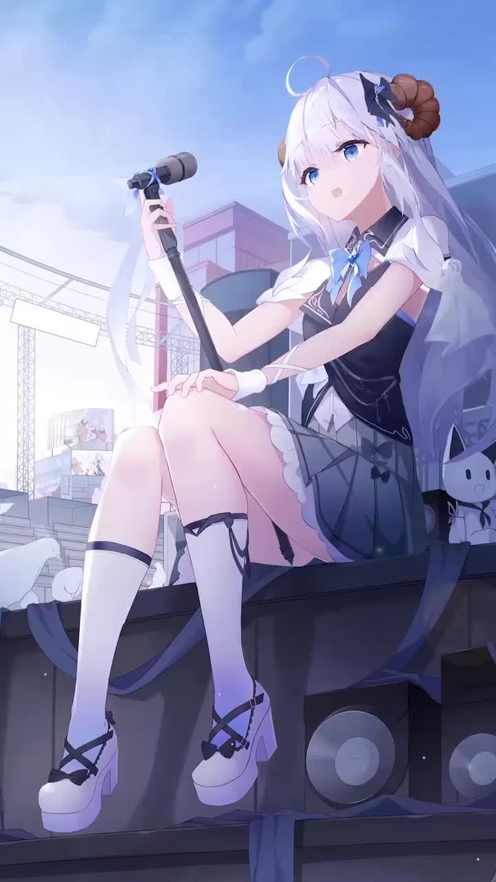 动态壁纸 咩栗 我是那个话筒(手动滑稽) 转载于星