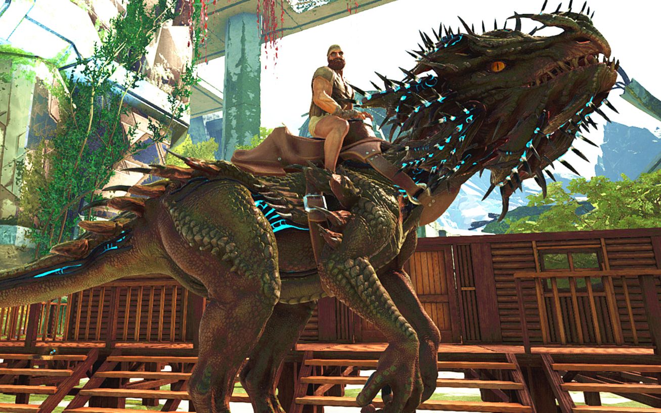 虾米加特林和会跳舞的岩龙方舟生存进化灭绝dlc2