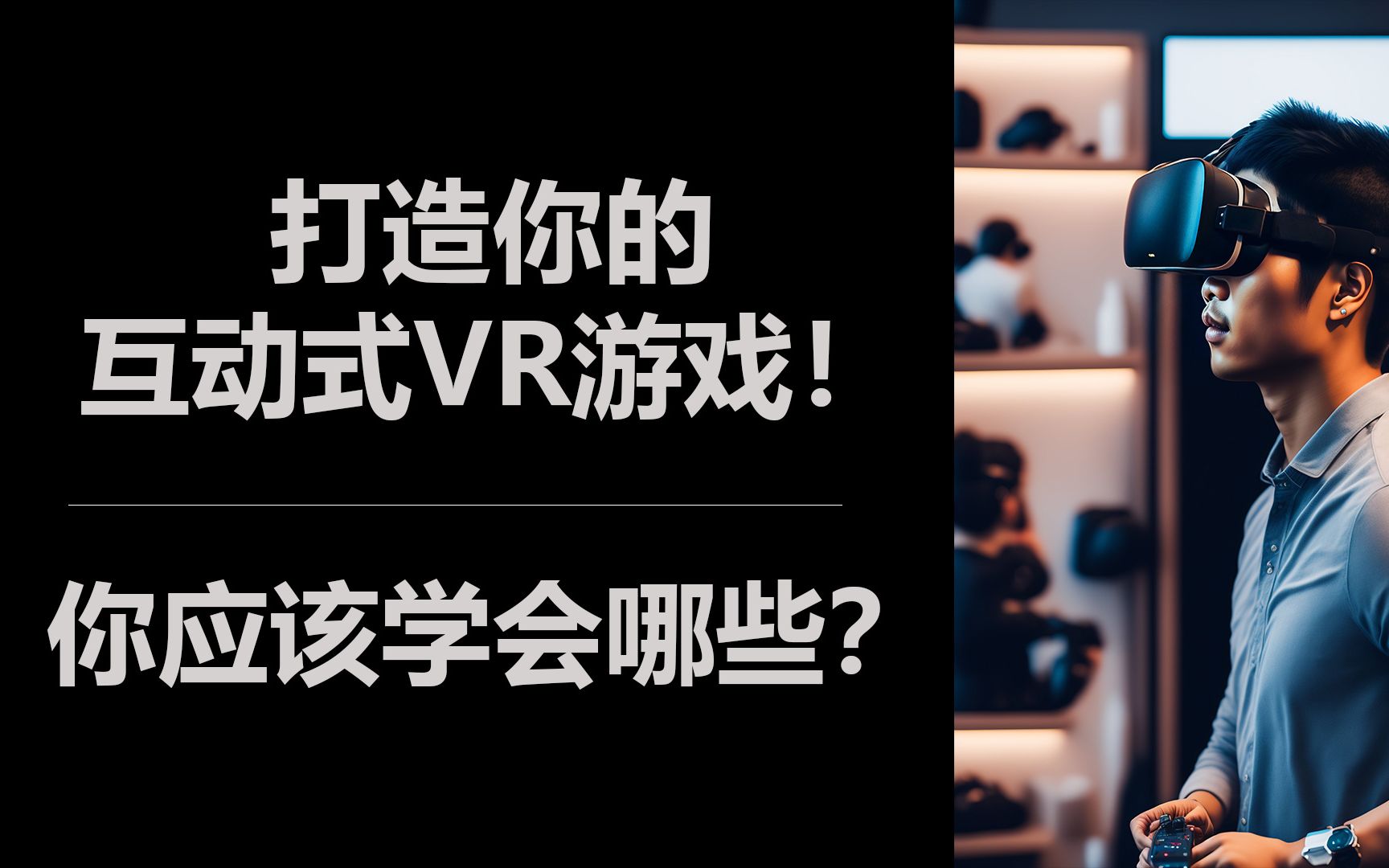 打造你的互动式VR游戏!你应该学会哪些?哔哩哔哩bilibili