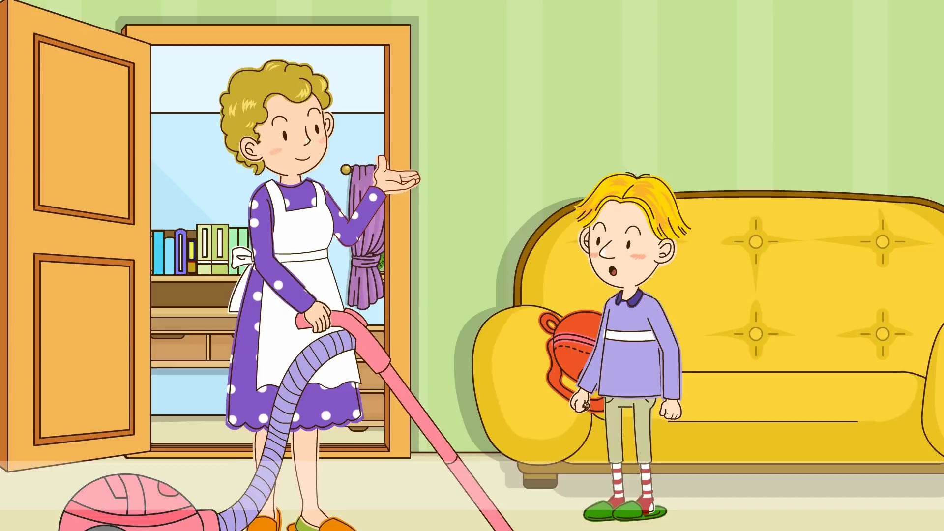 儿童英语对话-基本句型听与说-介词辨析[in on under] where is my