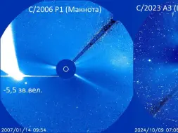 Descargar video: 紫金山-阿特拉斯彗星一天前以距太阳最小角距离（3.5度）掠过，并在-2.5星等处达到最大亮度