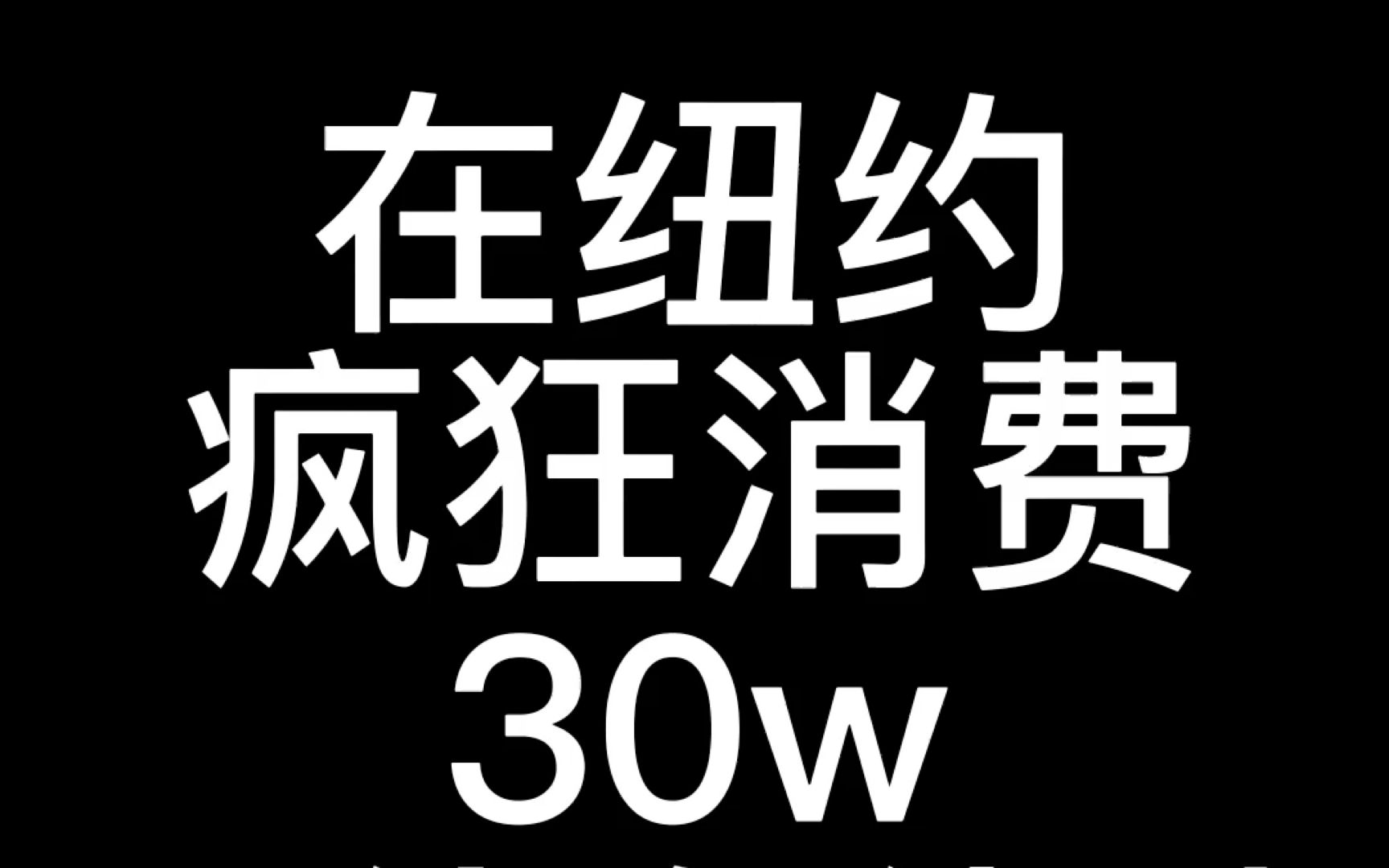 在纽约疯狂消费30w是什么体验(下)