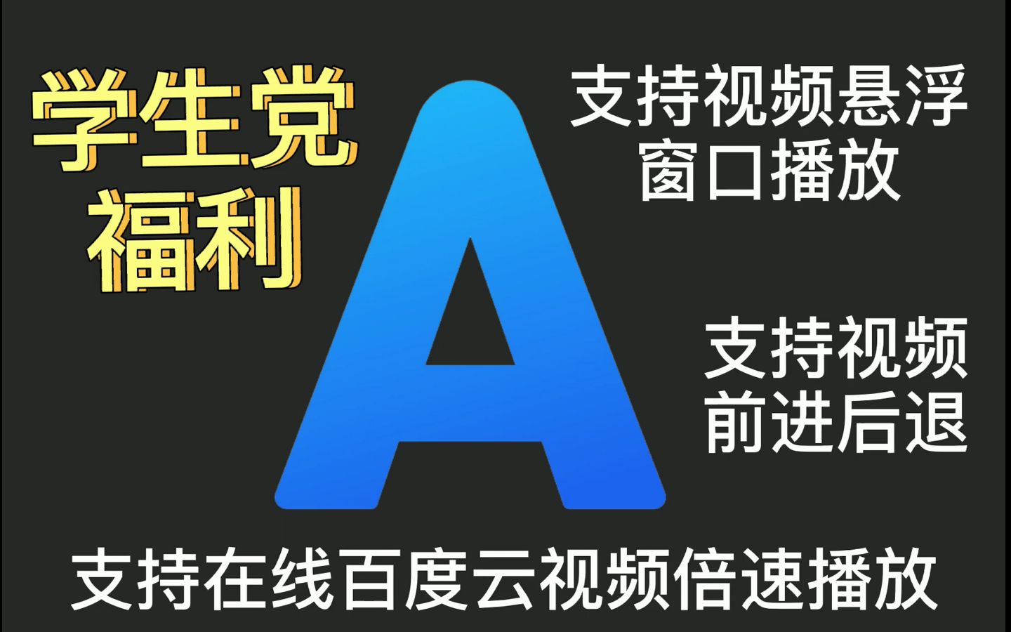 【ALOOK浏览器】学生党的福音:ALOOK安卓版本 支持在线百度云视频倍速播放 视频悬浮窗口播放 前进后退功能任君选择哔哩哔哩bilibili