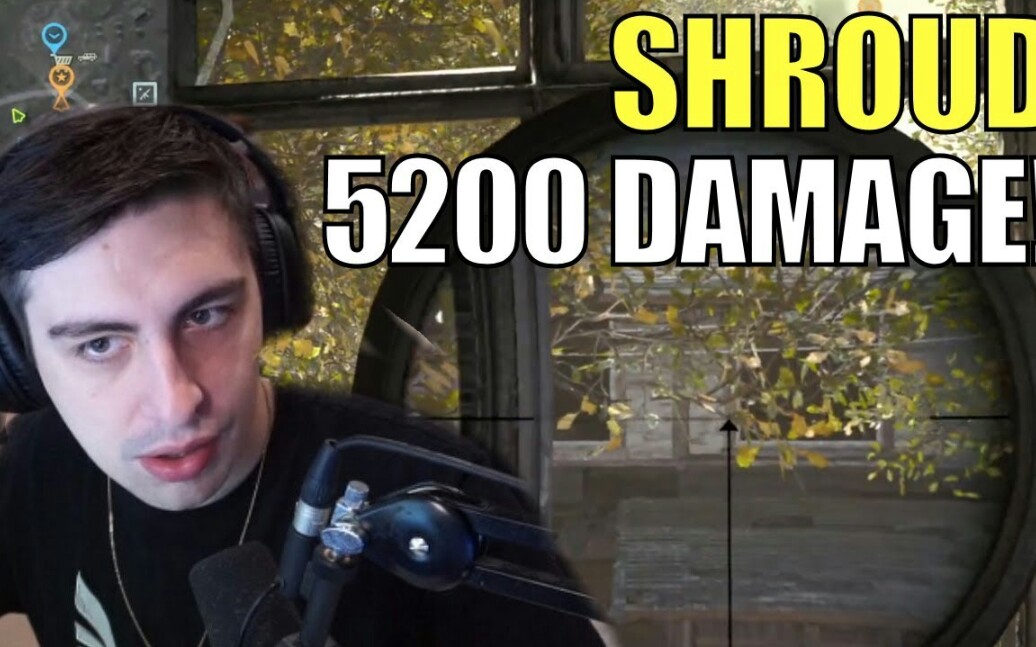 shroud大魔王在使命召唤战区杀疯了5200伤害吃鸡