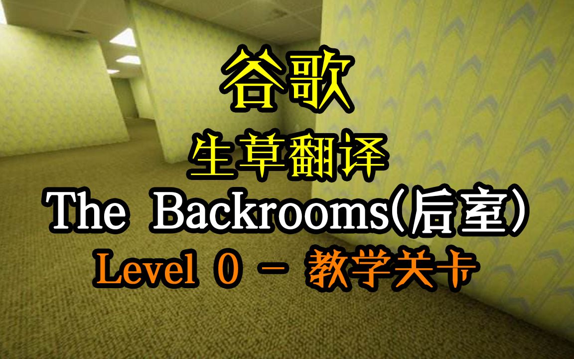 [图]【谷歌生草翻译20次】The Backrooms(后室) [层级] : Level 0 - 教学关卡