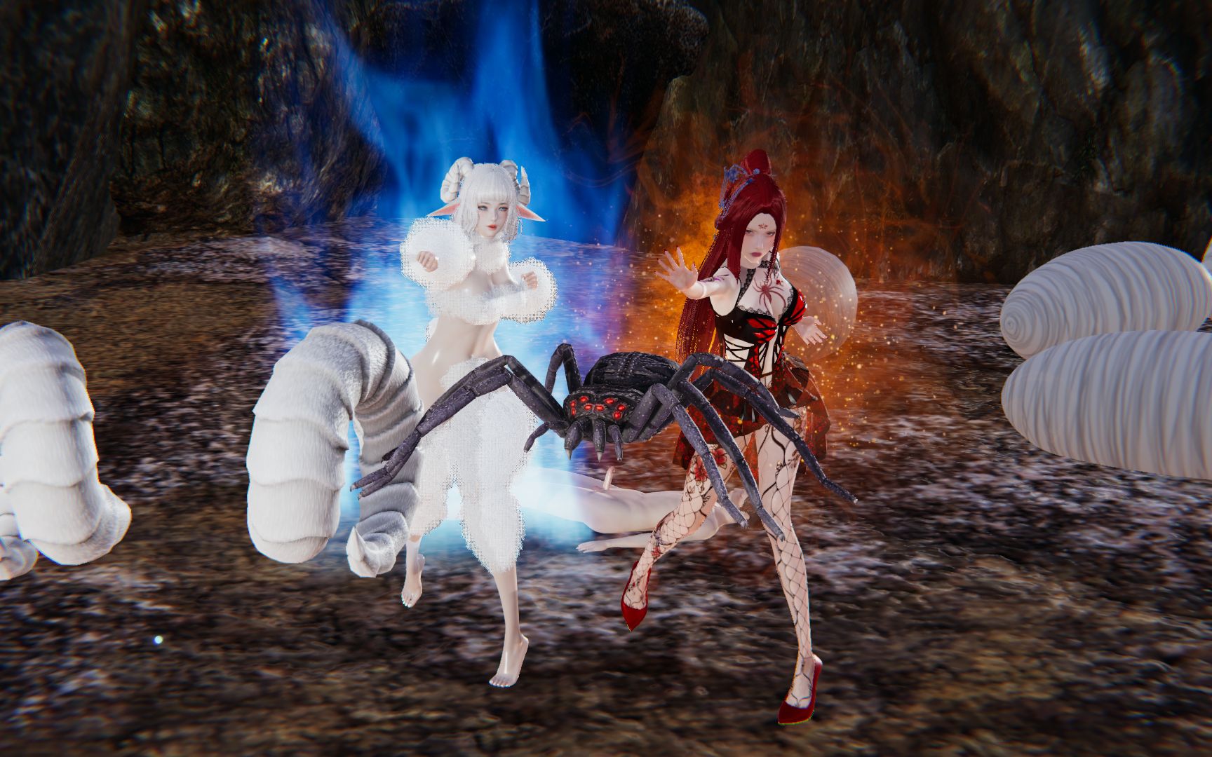 同人建模作品3d漫画《山海经——妖色》羊患_哔哩哔哩_bilibili