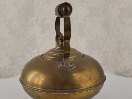 印度手工制作铜壶中古茶具装饰摆件